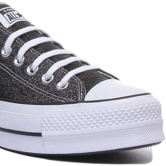 Converse Womens CTAS Lift Ox Glitter 566282C NWB - Picture 5 of 9